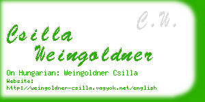 csilla weingoldner business card